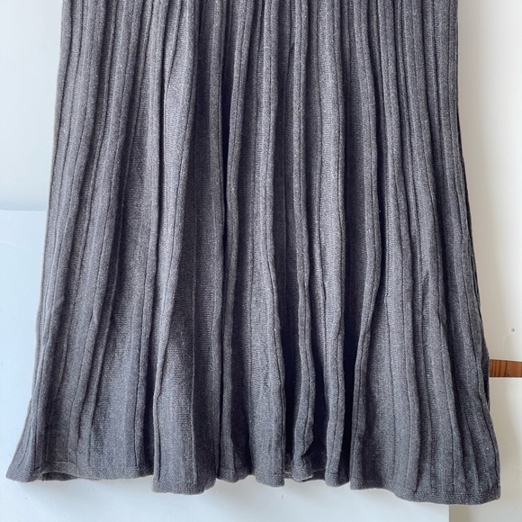 Connected Apparel Women's Plus Size Winter Gray Sweater Dress Tunic Midi, Sz 2X - Picture 8 of 10